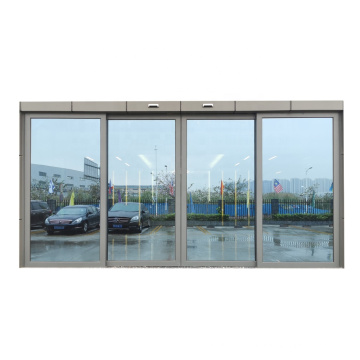 Multi Track Aluminum Alloy Smart Automatic Sliding Glass Door For Factory Price